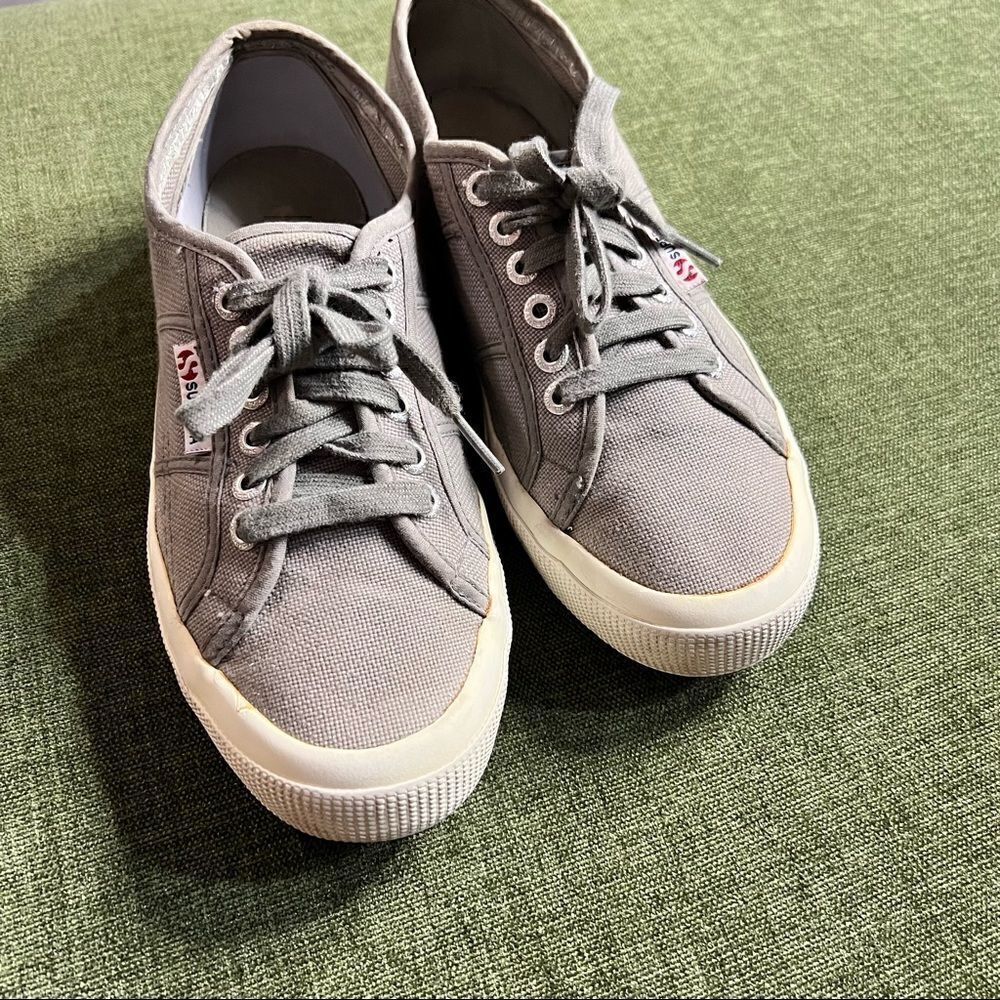 Superga Cotu Classic Grey Canvas Sneakers